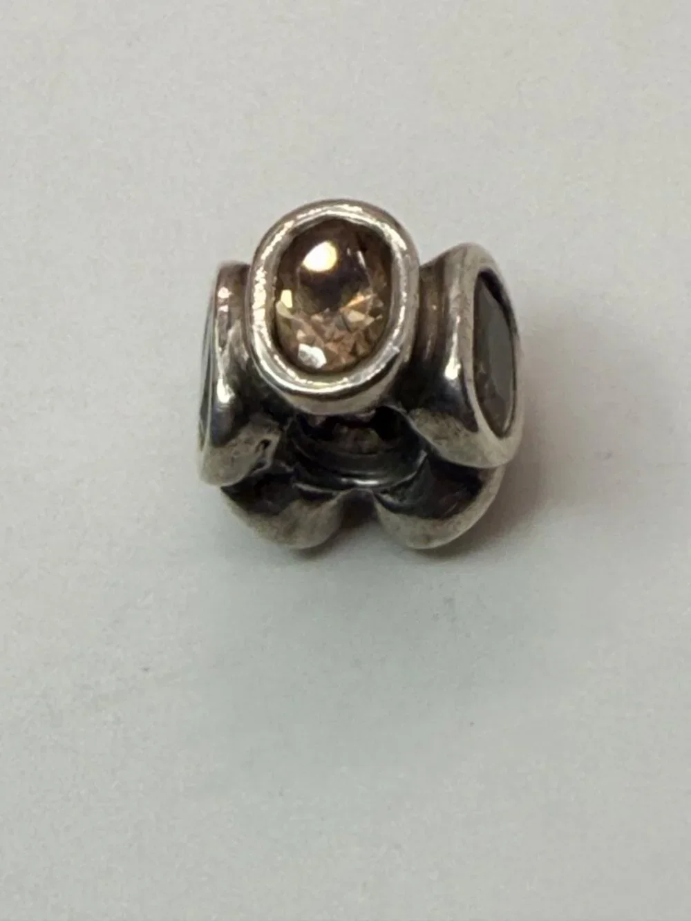 Pandora Retired Natural Light Smoky Quartz Sterling Silver Charm 790351SQ